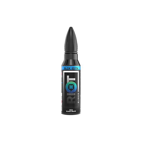 Riot Squad Black Edition V2 0mg 100ml Shortfill (70VG/30PG) - 2x 50ml Bottles - 100ml Vape Juice