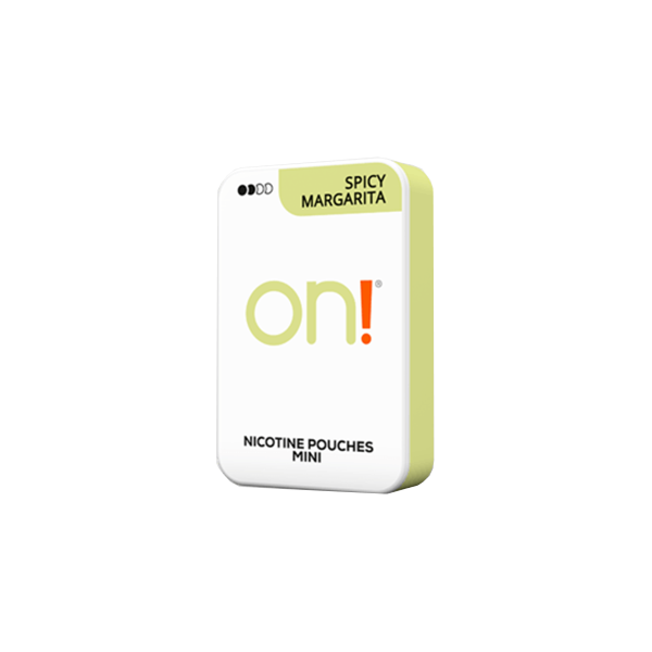 3mg On! Mini Spicy Margarita Nicotine Pouches - 20 Travel-Friendly Packs - Nicotine Pouches