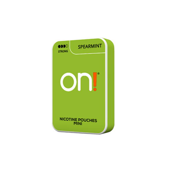 On! Mini Strong Spearmint Nicotine Pouches - 6mg, 20 Convenient Pouches - Nicotine Pouches