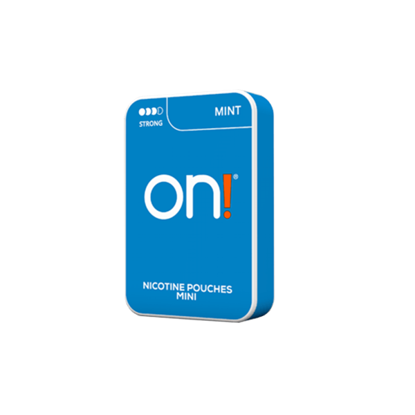 6mg On! Mini Strong Mint Nicotine Pouches - 20 Convenient Pouches - Nicotine Pouches