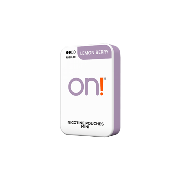 3mg On! Mini Lemon Berry Nicotine Pouches - 20 Discreet Pouches - Nicotine Pouches