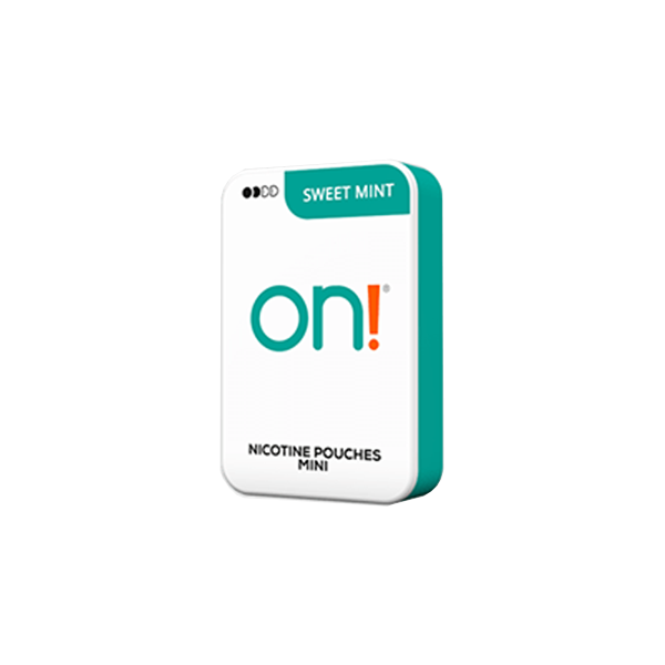 3mg On! Mini Sweet Mint Nicotine Pouches - 20 Convenient Pouches - Nicotine Pouches