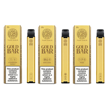 Laad de afbeelding in de galerijkijker, 20mg Gouden Staaf Wegwerp Vape 600 Trekken
