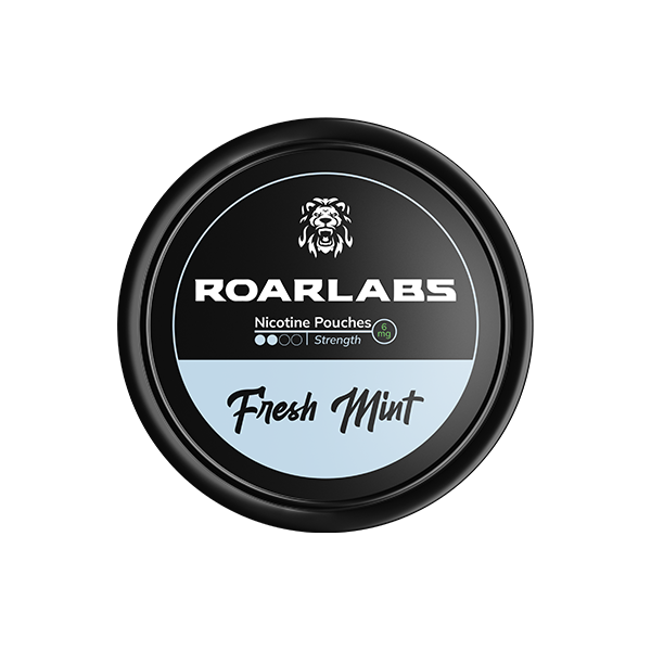 Plicuri Roar Labs Fresh Mint Nicotină - 6 mg Rezistenta, pachet 20 de pungi