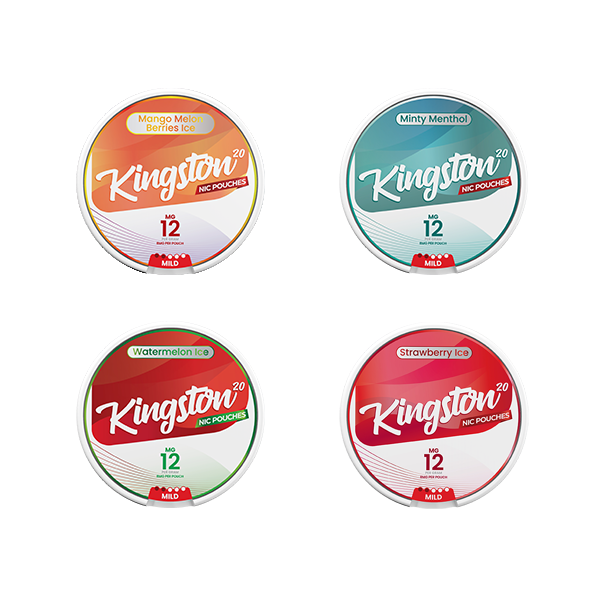 20-Pack Kingston 12mg Nicotine Pouches - Variety of Flavors