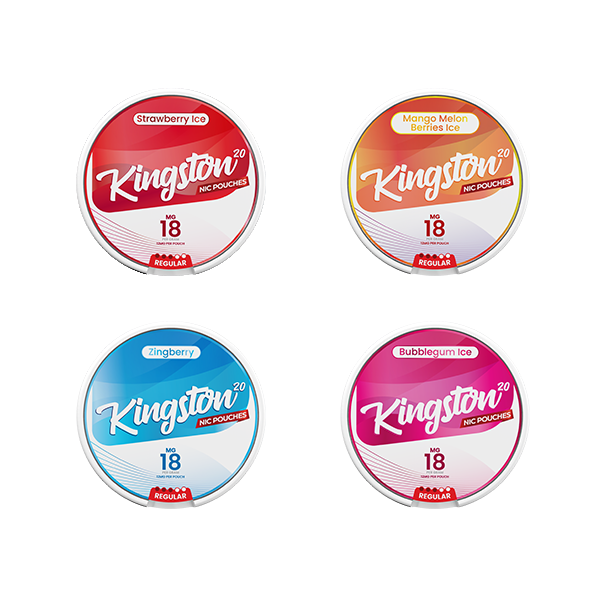 18mg Kingston Nicotine Pouches - 20 Pouches - Nicotine Pouches