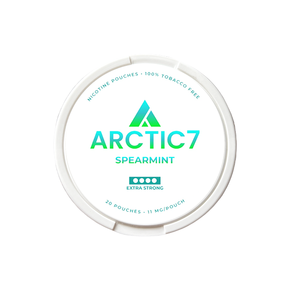 Arctic7 11mg Spearmint Slim Nicotine Pouches - 20 Convenient Pouches - Nicotine Pouches