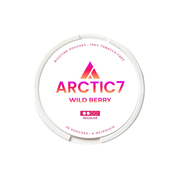 Arctic7 Wild Berry Slim Nicotine Pouches - 6mg Strength, 20 Pouches