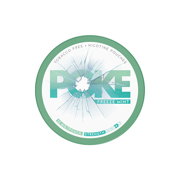 Poke Freeze Mint 16mg Nicotine Pouches - 20 Refreshing Pouches - Nicotine Pouches