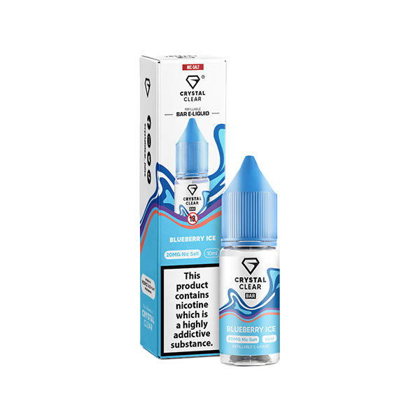 20mg Crystal Clear Nic Salt E-Liquid 10ml (Balanced 50VG/50PG)