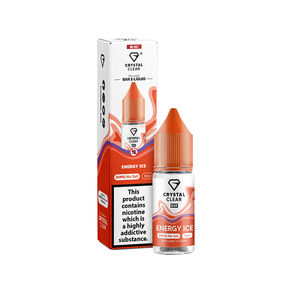 20mg Crystal Clear Nic Salt E-Liquid 10ml (Balanced 50VG/50PG)