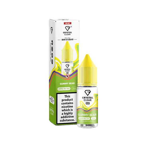 Crystal Clear 10mg Nic Salt E-Liquid 10ml (50VG/50PG)