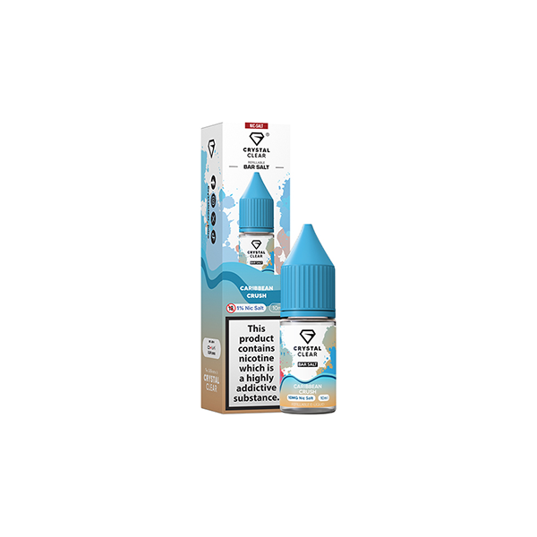 Crystal Clear 10mg Nic Salt E-Liquid 10ml (50VG/50PG)