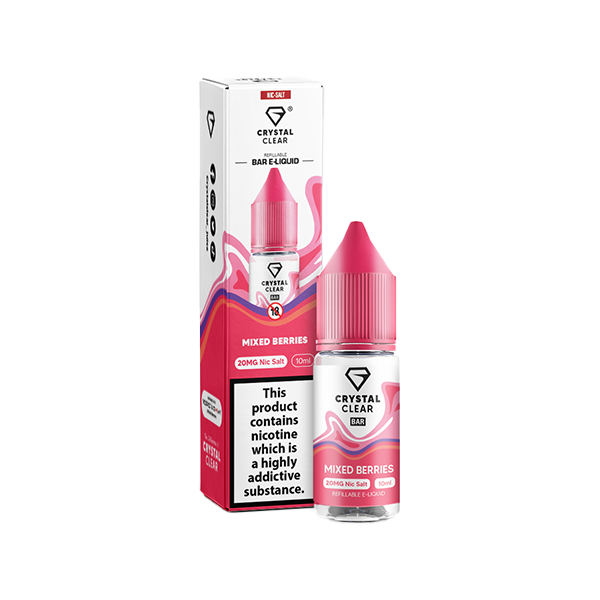 Crystal Clear 10mg Nic Salt E-Liquid 10ml (50VG/50PG)