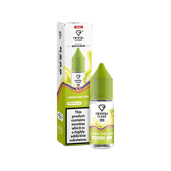 Load image into Gallery viewer, 20mg Crystal Clear Nic Salt E-Liquid 10ml (Balanced 50VG/50PG)
