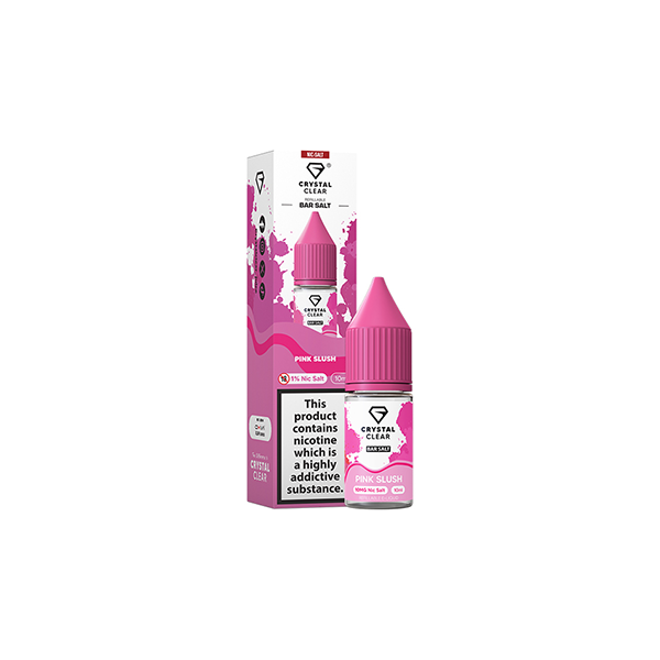 20mg Crystal Clear Nic Salt E-Liquid 10ml (Balanced 50VG/50PG)