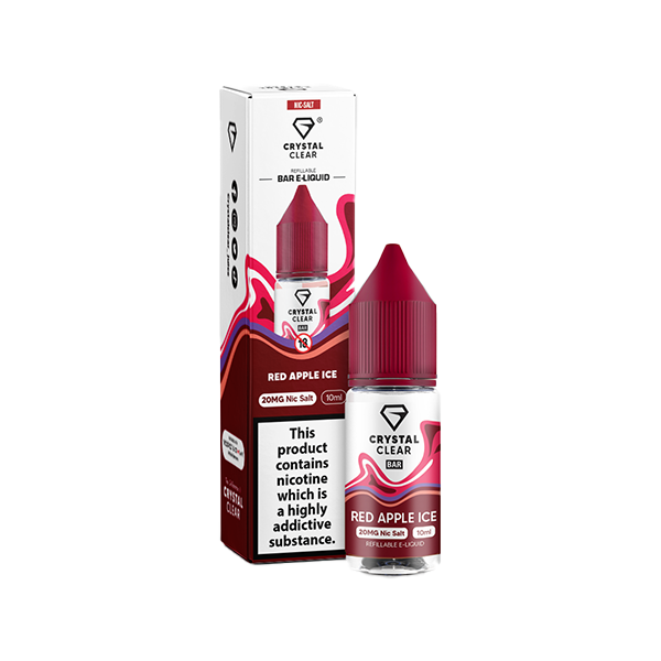 20mg Crystal Clear Nic Salt E-Liquid 10ml (Balanced 50VG/50PG)