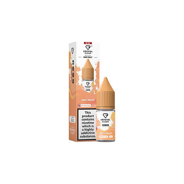Load image into Gallery viewer, 20mg Crystal Clear Nic Salt E-Liquid 10ml (Balanced 50VG/50PG)
