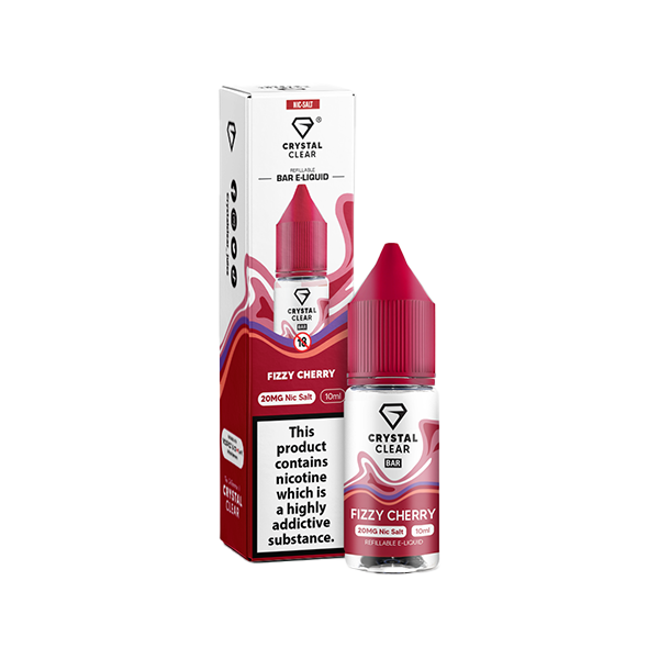20mg Crystal Clear Nic Salt E-Liquid 10ml (Balanced 50VG/50PG)