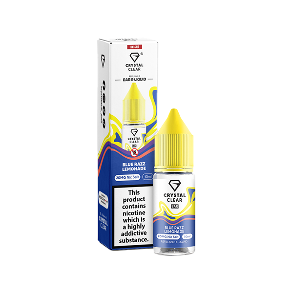 20mg Crystal Clear Nic Salt E-Liquid 10ml (Balanced 50VG/50PG)