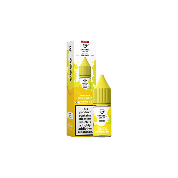 20mg Crystal Clear Nic Salt E-Liquid 10ml (Balanced 50VG/50PG)