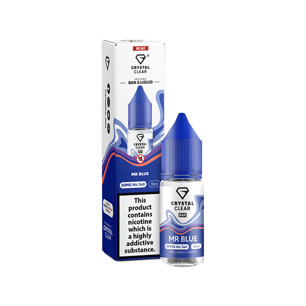 Crystal Clear 10mg Nic Salt E-Liquid 10ml (50VG/50PG)