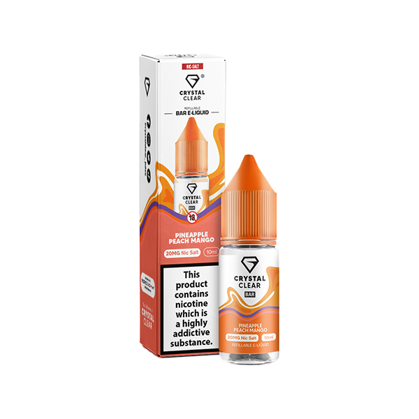 Load image into Gallery viewer, Crystal Clear 10mg Nic Salt E-Liquid 10ml (50VG/50PG)
