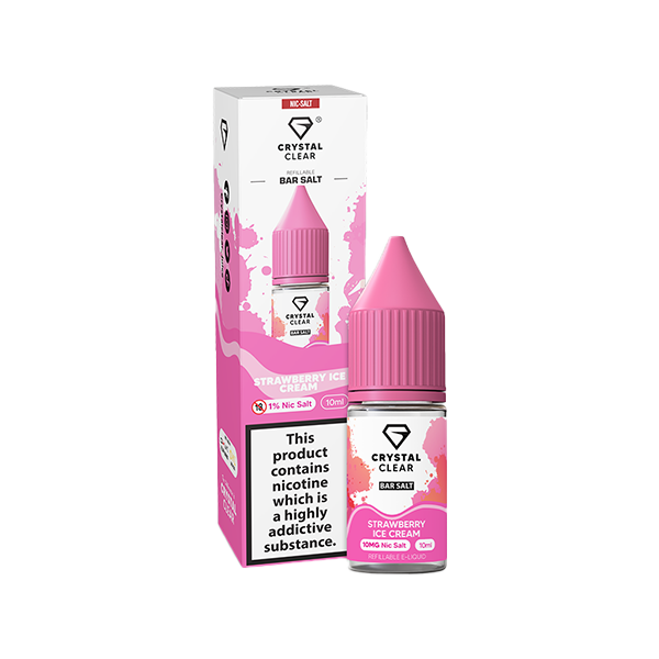 20mg Crystal Clear Nic Salt E-Liquid 10ml (Balanced 50VG/50PG)