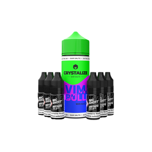 Crystalize Bar Salts 120ml Longfill avec 6 shots de nicotine gratuits - 0mg (50VG/50PG)