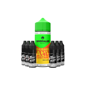 Crystalize Bar Salts 120ml Longfill avec 6 shots de nicotine gratuits - 0mg (50VG/50PG)