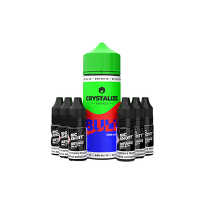 Crystalize Bar Salts 120ml Longfill avec 6 shots de nicotine gratuits - 0mg (50VG/50PG)