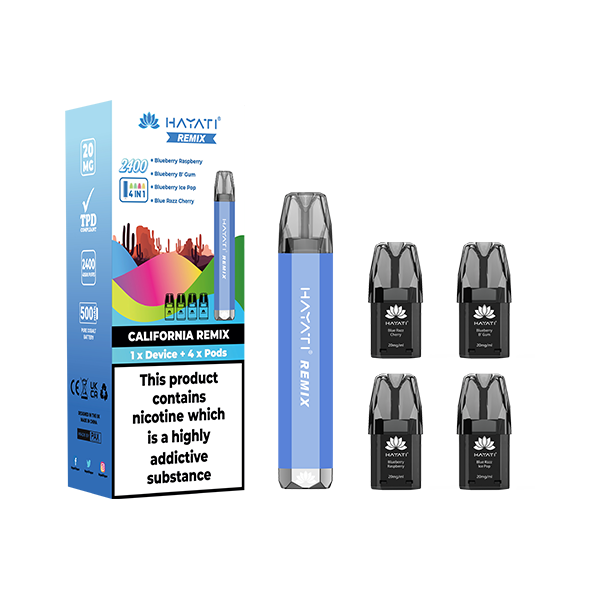 Load image into Gallery viewer, 20mg Hayati Remix 4in1 2400 Pod Kit 2400 Puffs

