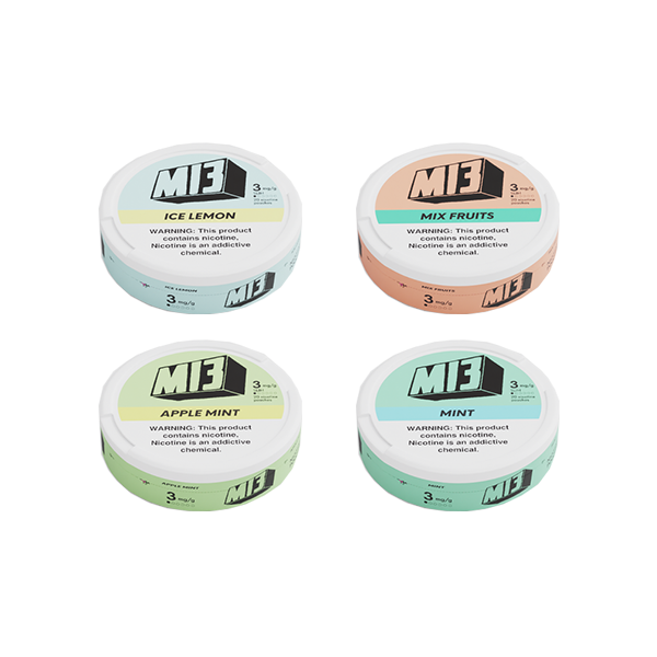 AIRSCREAM MI3 3mg Sachets de nicotine - 20 unités, saveurs sans tabac et rafraîchissantes