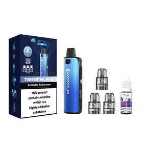 Hayati X4 Genopfyldelige Pod Vape Kit indeholder 1X Nic Salte 20mg + 3x Genopfyldelige Pods