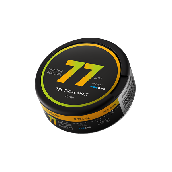 77 Slim Medium Nicotine Pouches - 20mg Strength, 20 Pouches - Variety of Flavours