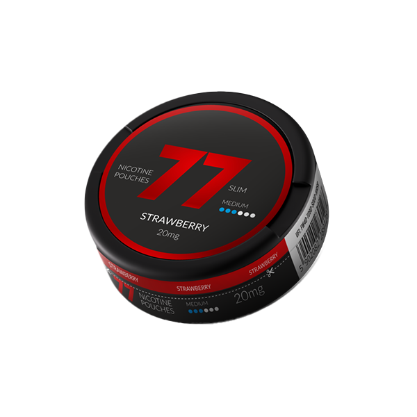 77 Slim Medium Nicotine Pouches - 20mg Strength, 20 Pouches - Variety of Flavours