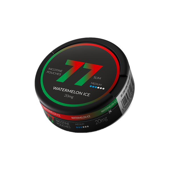 77 Slim Medium Nicotine Pouches - 20mg Strength, 20 Pouches - Variety of Flavours