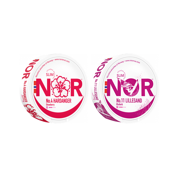 12mg NOR Slim Tobacco-Free Nicotine Pouches - 20 Count