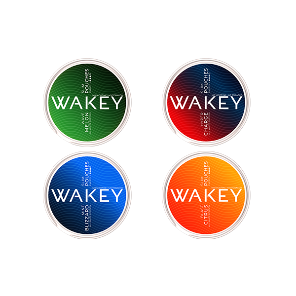 Pochettes d'énergie Wakey Boost - 50 mg de caféine - 20 pièces