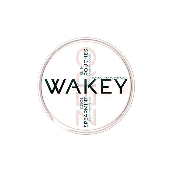 Wakey Zero Cool Spearmint Nicotine-Free Pouches - 20 Refreshing Pouches - Nicotine Pouches