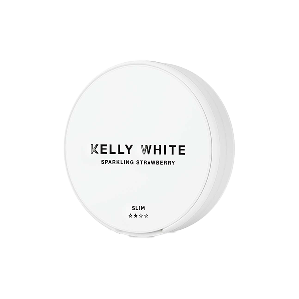 Kelly White 10mg Medium Slim Nicotine Pouches - 20 Count Sparkling Strawberry Sweet Melon Mint - Nicotine Pouches