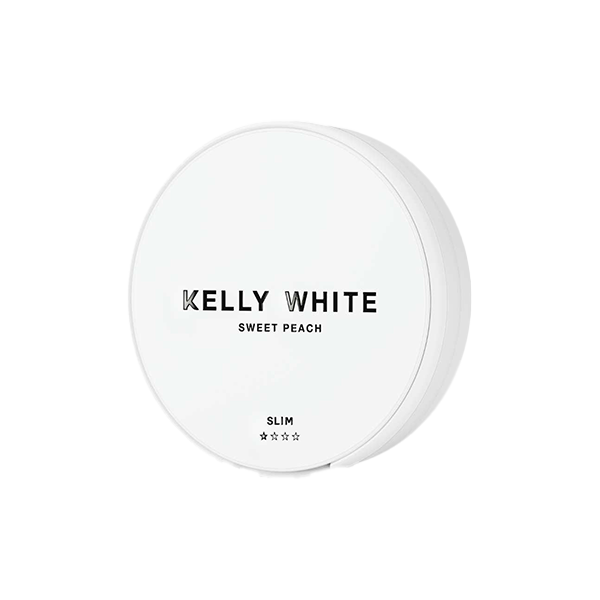 8mg Kelly White Slim Sweet Peach Nicotine Pouches - 20 Count - Nicotine Pouches