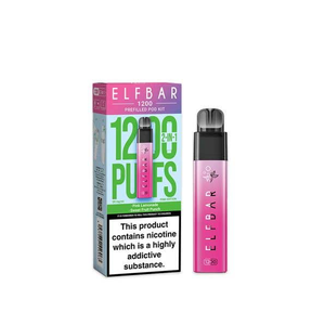 Kit de dosettes préremplies rechargeables ELF Bar 1200 - 20 mg de sel de nicotine, 1200 bouffées, saveurs multiples