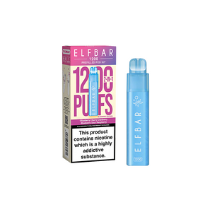 ELF Bar 1200 Rechargeable Prefilled Pod Kit - 20mg Nic Salt, 1200 Puffs, Multiple Flavors