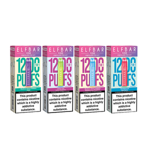 ELF Bar 1200 Rechargeable Prefilled Pod Kit - 20mg Nic Salt, 1200 Puffs, Multiple Flavors