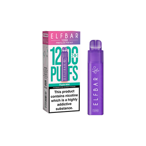 ELF Bar 1200 Puff Rechargeable Pod Kit - 20mg Nicotine, Dual Flavor Options