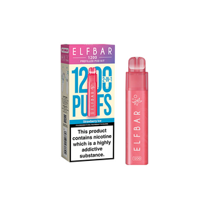 ELF Bar 1200 Puff Rechargeable Pod Kit - 20mg Nicotine, Dual Flavor Options