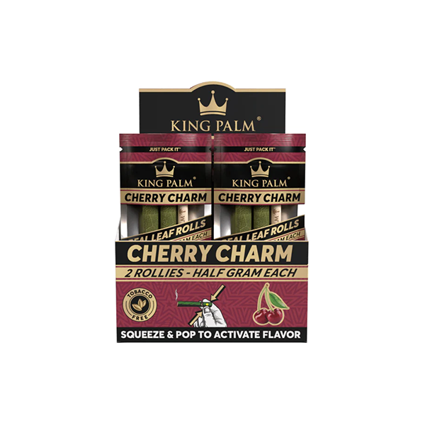 20 rouleaux de wrap aromatisés King Palm 0,5 g - Pack de présentation