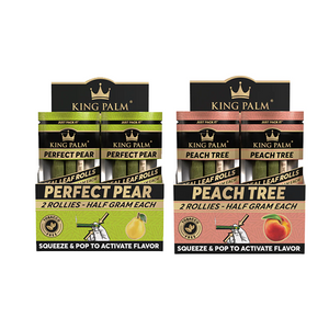 20 rouleaux de wrap aromatisés King Palm 0,5 g - Pack de présentation