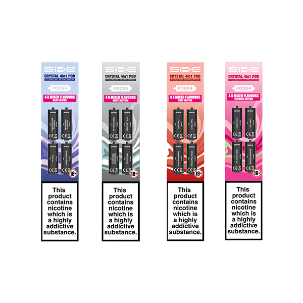 20mg SKE Crystal 4in1 2400 Replacement Pods 2400 Puffs - Crystal Bar